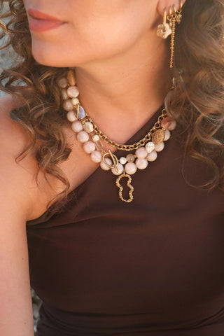 Circles necklace gold
