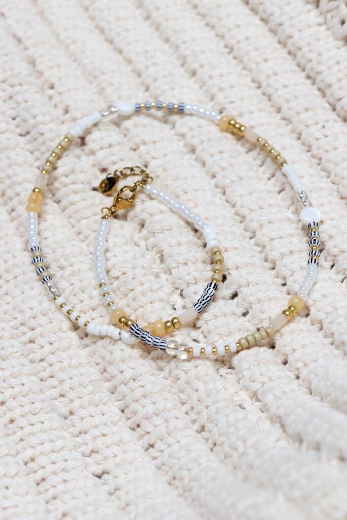 Sand sparkle necklace gold