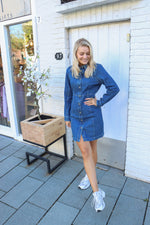 MSCHDielle Emma Dress - Dark Blue Wash