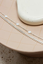 Baby dots anklet silver