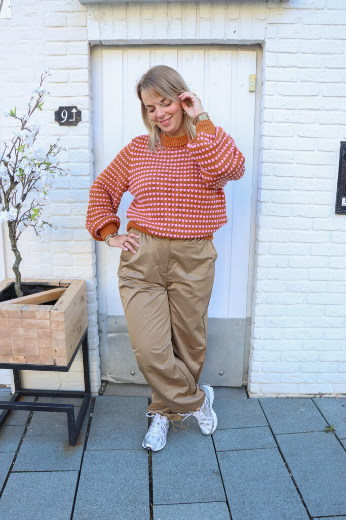 Yasdela knit pullover - meerkat