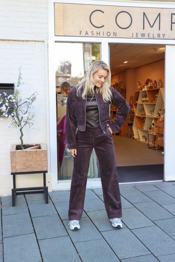 MSCHLiesel HW long pant - raisin