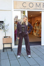 MSCHLiesel HW long pant - raisin