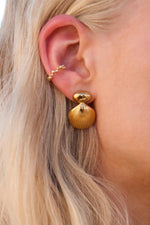 Bubble ear cuff gold