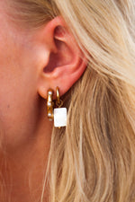 Round of pearls hoop gold