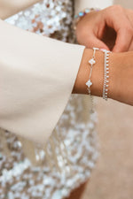Baby dots bracelet silver