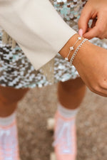 White clover bracelet silver