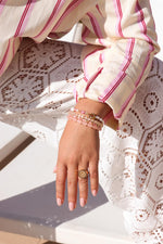 Peachy beads bracelet gold