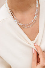 Ocean glow necklace silver