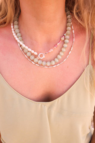 Sage necklace silver
