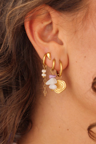 Chain natural hoop gold