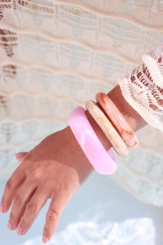 Pink rock bangle