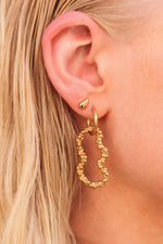 Organic bubble hoop gold