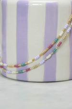 Arabian rainbow choker silver