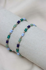 Blue oasis bracelet gold