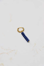 Single royal blue hoop gold