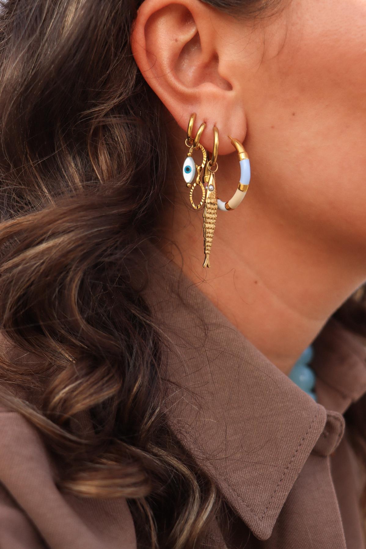 Iris hoop gold