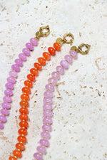 Lilac jade bracelet gold