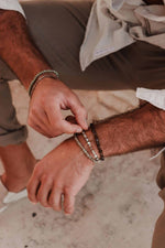 Rocky grey bracelet silver