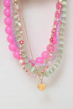 Summer flower necklace gold