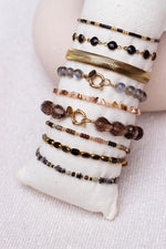 Flat snake bracelet gold