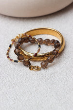 Small celeste bangle gold