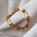 Bold chain bracelet gold