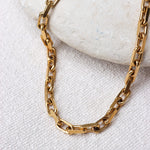 Bold chain necklace gold