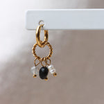 Gemstone 2.0 hoop gold