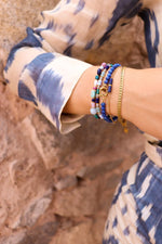 Royal blue bracelet gold