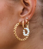 Single Flat braid hoop gold