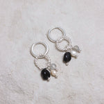 Gemstone 2.0 hoop silver
