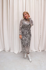 MSCHDonette Illenora Dress AOP - Oatmeal Abstarc