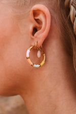 Hoola pastel hoop gold