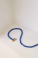 Royal blue necklace gold