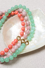 Green juice necklace gold
