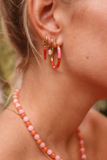 Single Spicy Pepper Hoop Gold