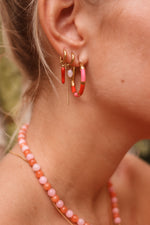 Single Red Pink Hoola Hoop Gold