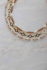 Clover Row Bracelet Gold