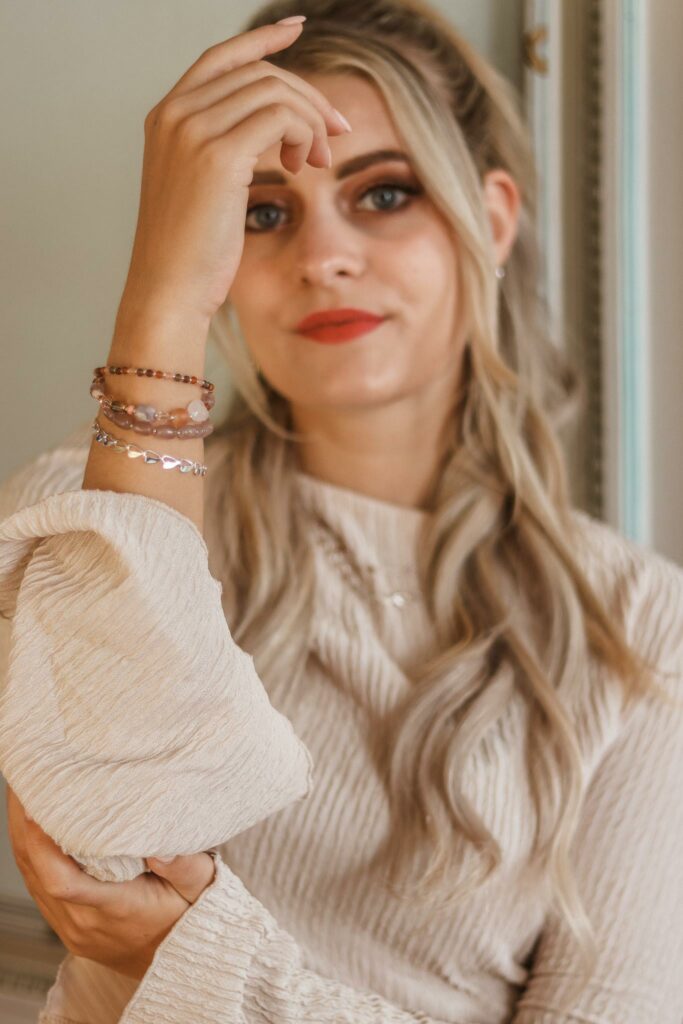 Half heart bracelet silver