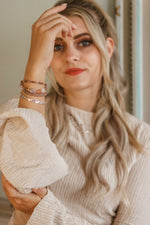 Half heart bracelet silver