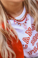 Half heart necklace gold
