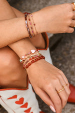 Half heart bracelet gold