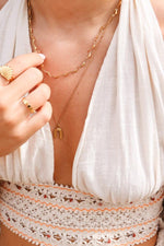 Half Moon Necklace Gold