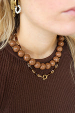 Chestnut necklace gold