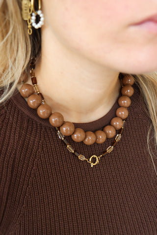 Chestnut necklace gold