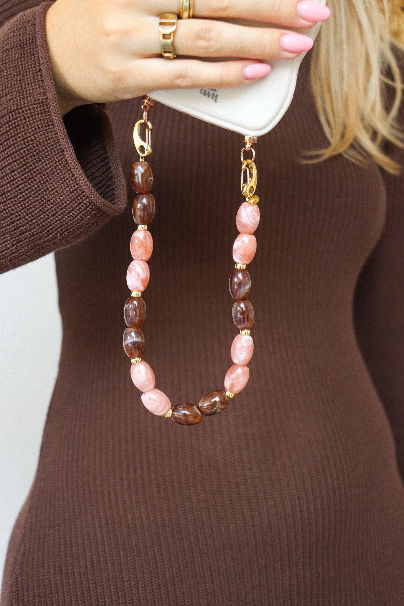 Toffee rose phone cord