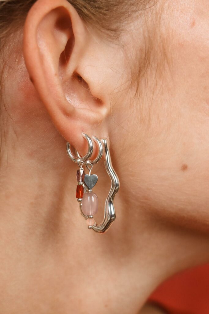 Single mimi hoop silver