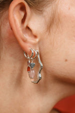Single mimi hoop silver