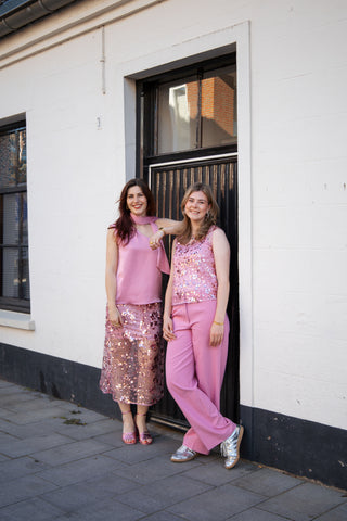 Yasmidnight wide mw pant - orchid smoke